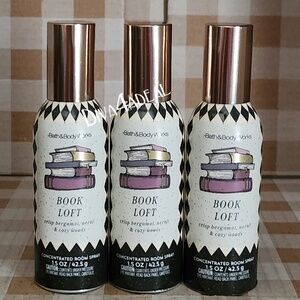 3X Bath & Body Works BOOK LOFT Concentrated Room Sprays